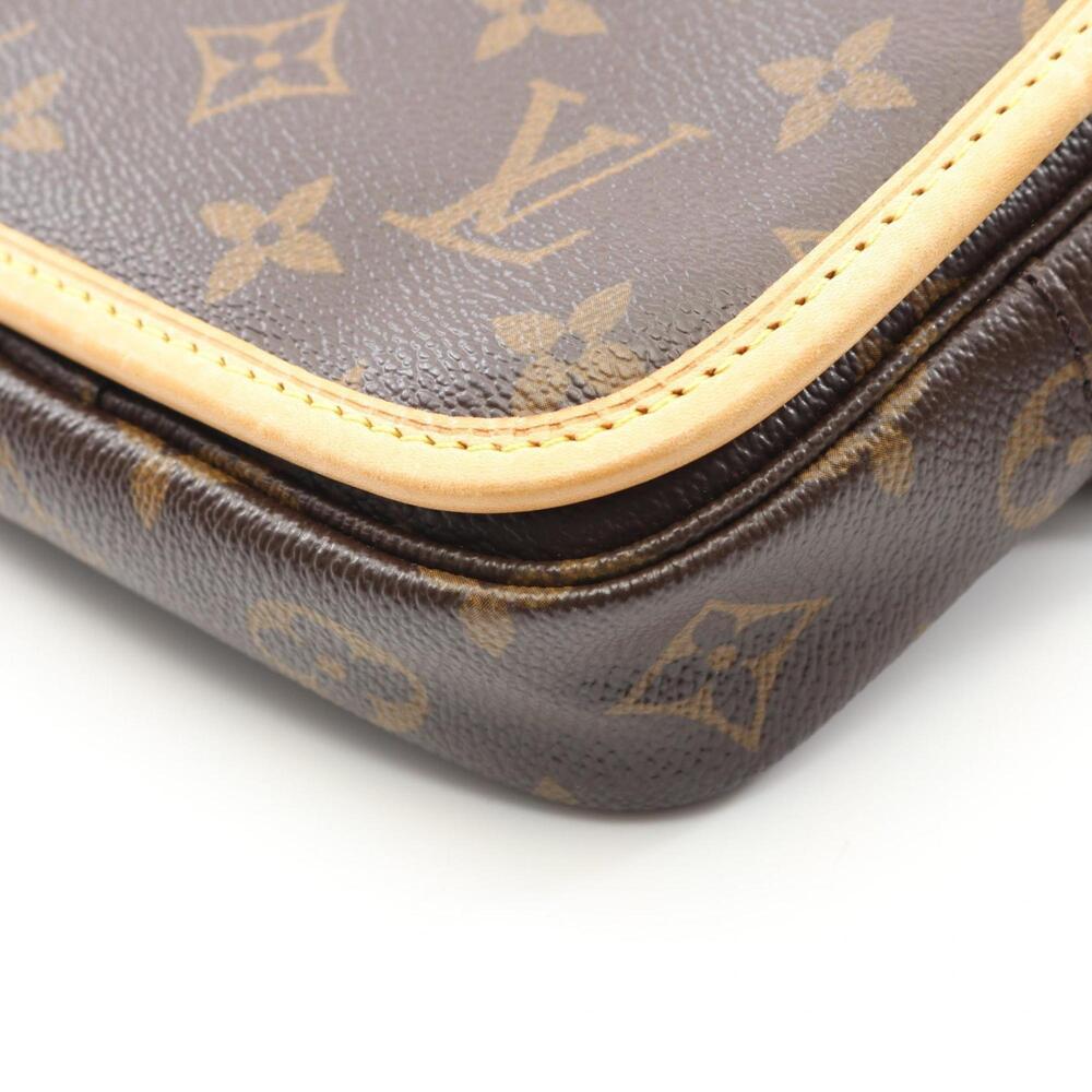 LOUIS VUITTON Authentic Brown Monogram Leather Fanny Pack - Picture 7 of 8
